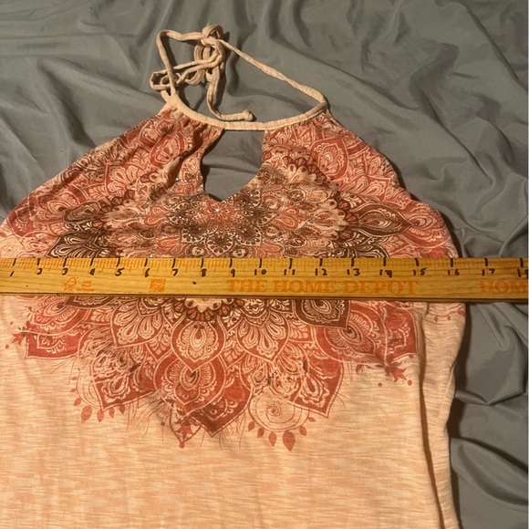 Venus cover up halter embellished small peach colored - Picture 4 of 8